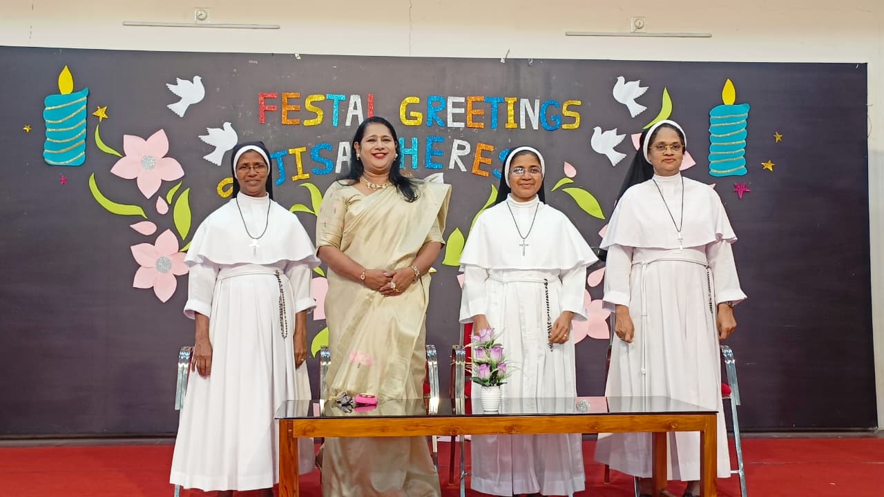 FESTAL GREETINGS TO ADMINISTRATOR  SR . JISA THERESE